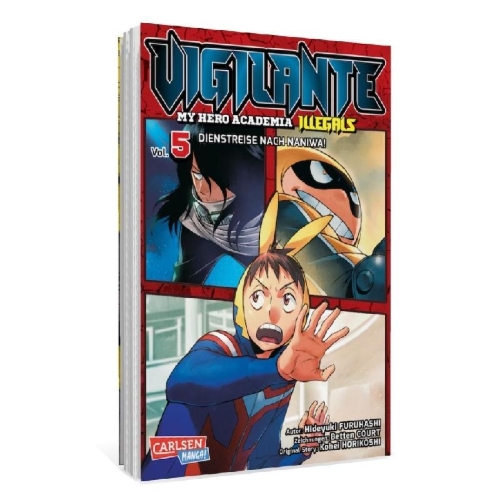 Buchcover und Innenansicht für das Buch: Vigilante: Boku no Hero Academia Illegals