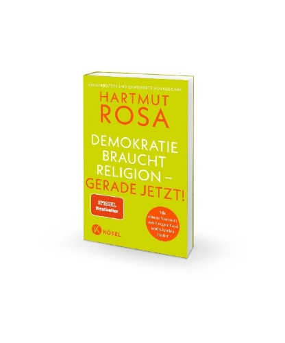 Buchcover und Innenansicht für das Buch: Demokratie braucht Religion - gerade jetzt!