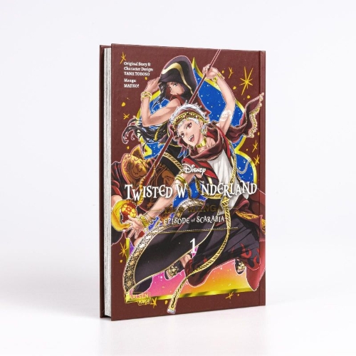 Buchcover und Innenansicht für das Buch: Twisted Wonderland: The Comic - Episode of Scarabia