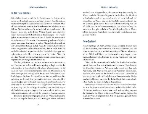 Buchcover und Innenansicht für das Buch: Night Swimming. How to Swim through the Darkness