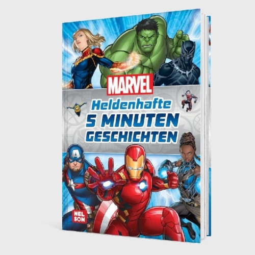 Buchcover und Innenansicht für das Buch: Marvel: Heldenhafte 5-Minuten-Geschichten