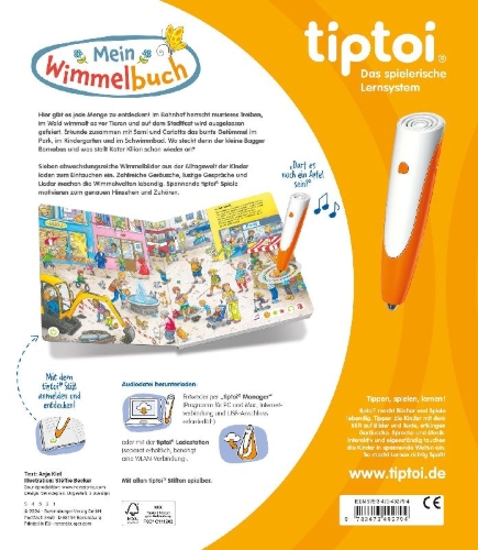 Buchcover und Innenansicht für das Buch: tiptoi® Mein Wimmelbuch