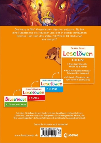 Buchcover und Innenansicht für das Buch: Leselöwen 3. Klasse - Der Zorn der Drachen
