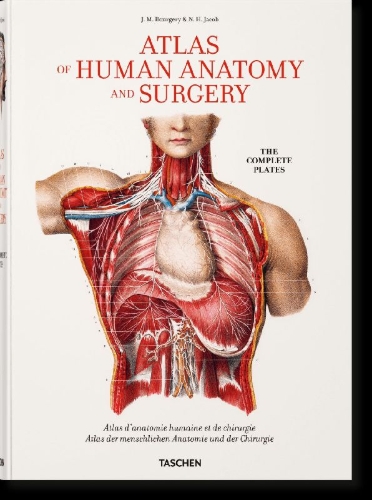 Buchcover und Innenansicht für das Buch: Bourgery. Atlas of Human Anatomy and Surgery