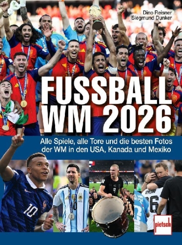 Buchcover und Innenansicht für das Buch: Fußball-WM 2026