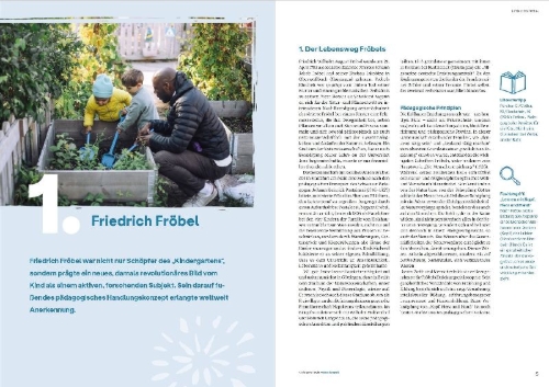 Buchcover und Innenansicht für das Buch: Pädagogische Handlungskonzepte von Fröbel bis heute