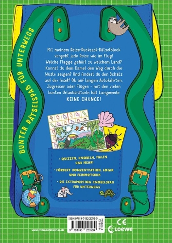 Buchcover und Innenansicht für das Buch: The Backpack Activity Book