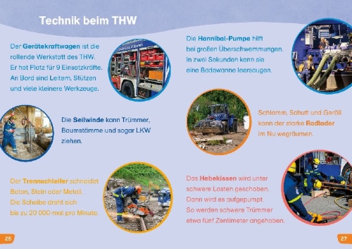 Buchcover und Innenansicht für das Buch: WAS IST WAS Erstes Lesen easy! Rettungsdienste im Einsatz