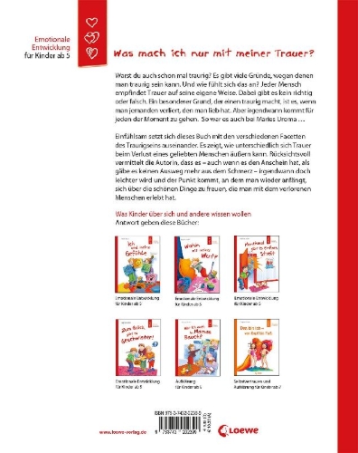 Buchcover und Innenansicht für das Buch: Was mach ich nur mit meiner Trauer?