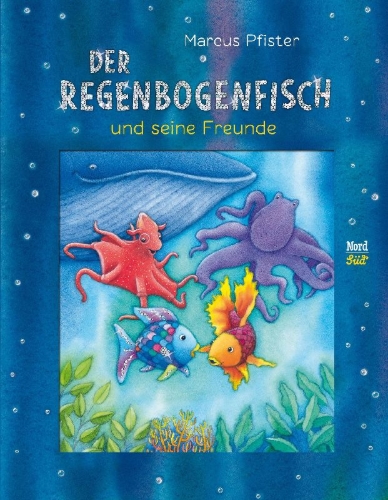 Buchcover und Innenansicht für das Buch: Der Regenbogenfisch und seine Freunde