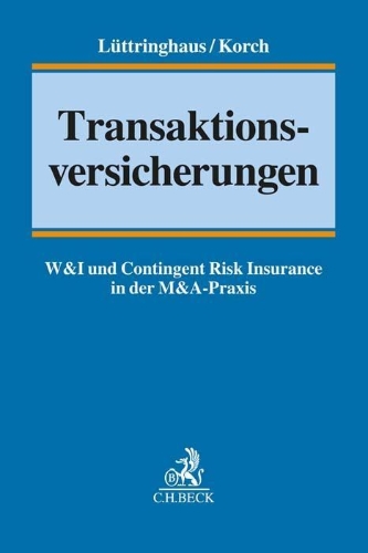 Buchcover und Innenansicht für das Buch: Transaktionsversicherungen