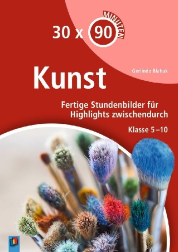Buchcover und Innenansicht für das Buch: 30 x 90 Minuten Kunst