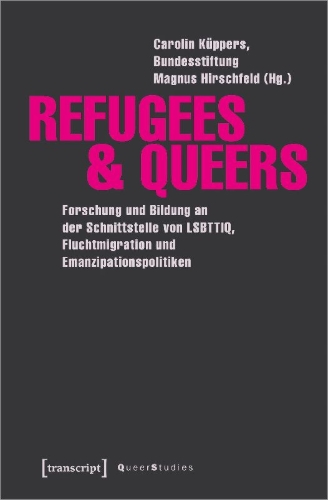 Buchcover und Innenansicht für das Buch: Refugees & Queers