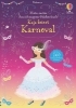Buchcover und Innenansicht für das Buch: Mein erstes Anziehpuppen-Stickerbuch: Kaja feiert Karneval