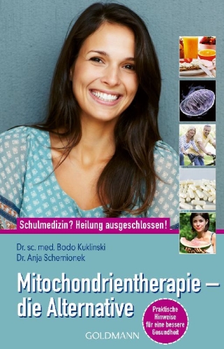 Buchcover und Innenansicht für das Buch: Mitochondrientherapie - die Alternative