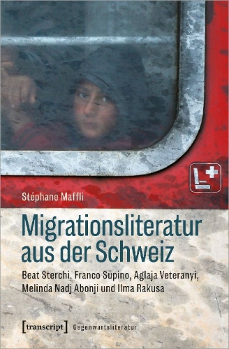 Buchcover und Innenansicht für das Buch: Migrationsliteratur aus der Schweiz