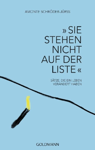 Buchcover und Innenansicht für das Buch: "Sie stehen nicht auf der Liste"