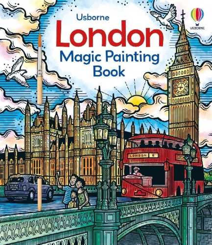 Buchcover und Innenansicht für das Buch: London Magic Painting Book