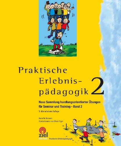 Buchcover und Innenansicht für das Buch: Praktische Erlebnispädagogik Band 2
