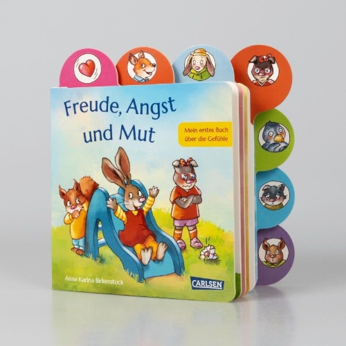 Buchcover und Innenansicht für das Buch: Freude, Angst und Mut