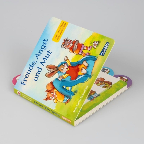 Buchcover und Innenansicht für das Buch: Freude, Angst und Mut