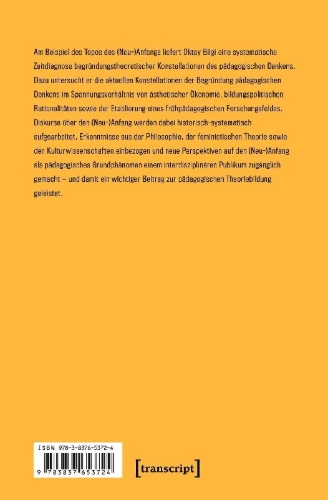 Buchcover und Innenansicht für das Buch: Über den (Neu-)Anfang im pädagogischen Denken