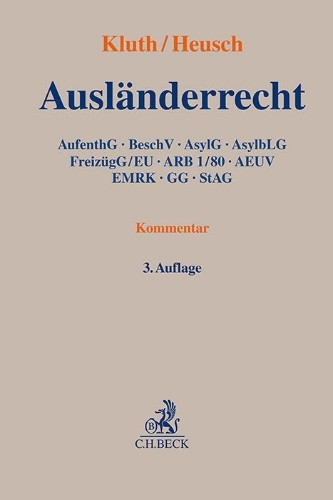 Buchcover und Innenansicht für das Buch: Ausländerrecht