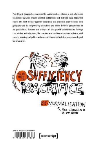 Buchcover und Innenansicht für das Buch: Post-Growth Geographies