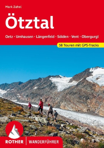 Buchcover und Innenansicht für das Buch: ROTHER Wanderführer Ötztal