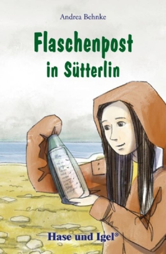 Buchcover und Innenansicht für das Buch: Flaschenpost in Sütterlin
