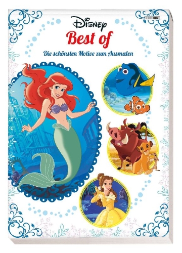 Buchcover und Innenansicht für das Buch: Disney Best of: Die schönsten Motive zum Ausmalen