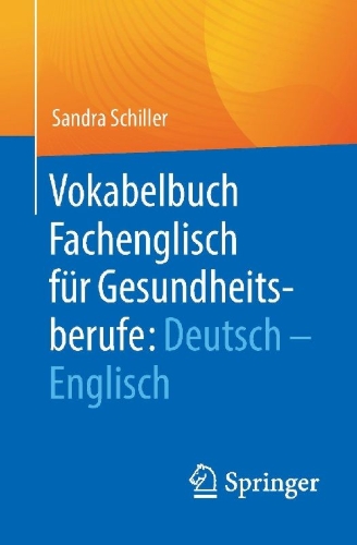 Buchcover und Innenansicht für das Buch: Vokabelbuch Fachenglisch für Gesundheitsberufe: Deutsch - Englisch