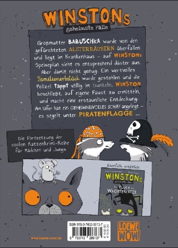 Buchcover und Innenansicht für das Buch: Winstons geheimste Fälle (Band 2) - Das Geisterschiff