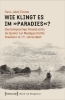 Buchcover und Innenansicht für das Buch: Wie klingt es im 'Paradies'?