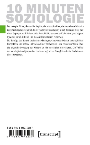 Buchcover und Innenansicht für das Buch: 10 Minuten Soziologie: Bewegung