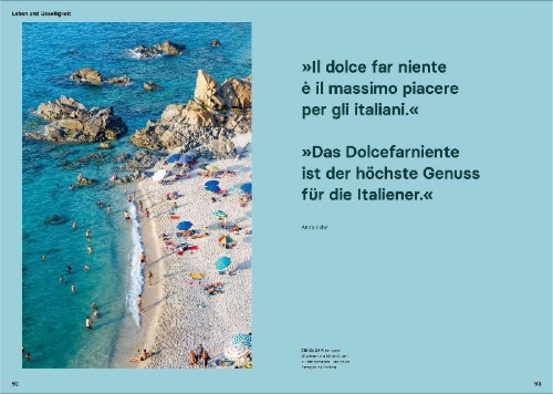 Buchcover und Innenansicht für das Buch: Love Italy