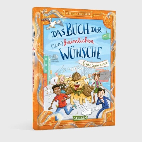 Buchcover und Innenansicht für das Buch: Das Buch der (un)heimlichen Wünsche 4: Echte Spürnasen