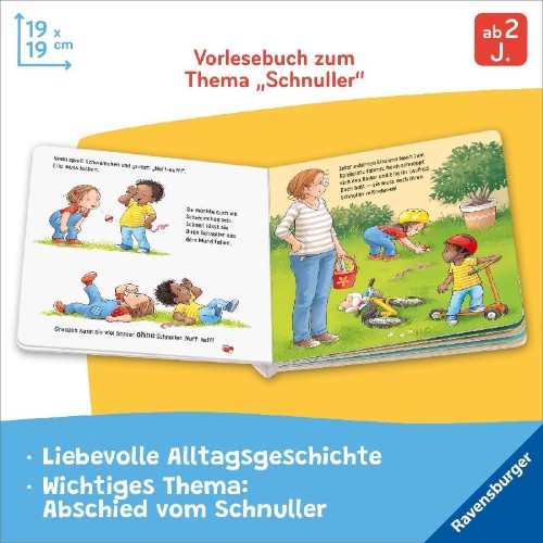 Buchcover und Innenansicht für das Buch: Der Schnuller-Schatz