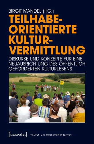 Buchcover und Innenansicht für das Buch: Teilhabeorientierte Kulturvermittlung