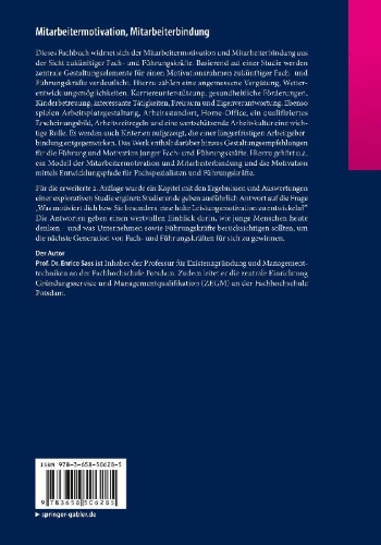 Buchcover und Innenansicht für das Buch: Mitarbeitermotivation, Mitarbeiterbindung