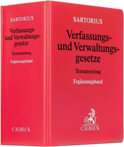 Buchcover und Innenansicht für das Buch: Verfassungs- und Verwaltungsgesetze 1 der Bundesrepublik Deutschland. Ergänzungsband (ohne Fortsetzungsnotierung). Inkl. 69. Ergänzungslieferung