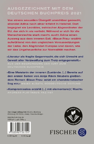 Buchcover und Innenansicht für das Buch: Blaue Frau