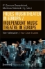 Buchcover und Innenansicht für das Buch: Freies Musiktheater in Europa / Independent Music Theatre in Europe