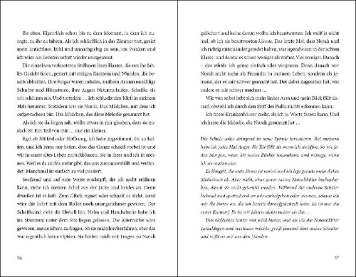 Buchcover und Innenansicht für das Buch: Wenn ich die Augen schließe
