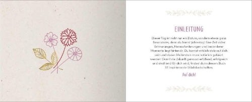 Buchcover und Innenansicht für das Buch: Alles Liebe zum Jahrestag