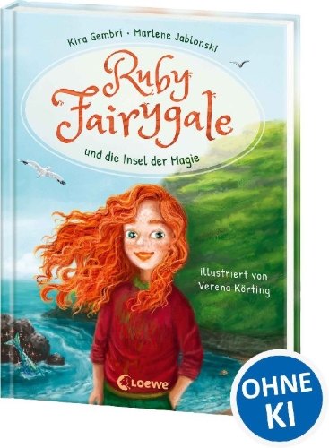 Buchcover und Innenansicht für das Buch: Ruby Fairygale und die Insel der Magie (Erstlese-Reihe, Band 1)