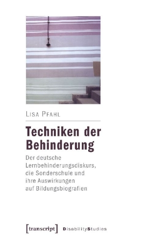 Buchcover und Innenansicht für das Buch: Techniken der Behinderung