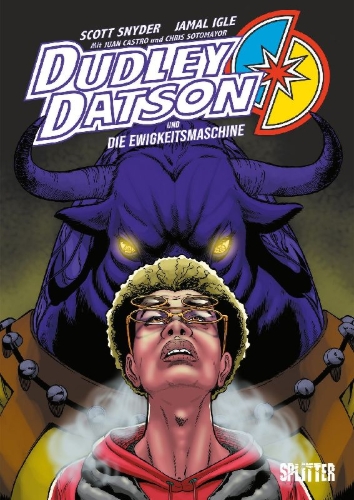 Buchcover und Innenansicht für das Buch: Dudley Datson und die Ewigkeitsmaschine