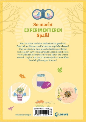 Buchcover und Innenansicht für das Buch: The Pocket Book Of Garden Experiments - Backyard Weather