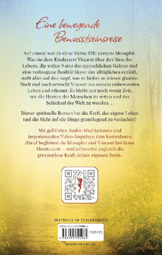 Buchcover und Innenansicht für das Buch: Mosaphir - Die Reise zu deinem inneren Licht